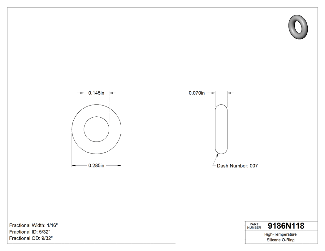 Technical drawing - 9186N118